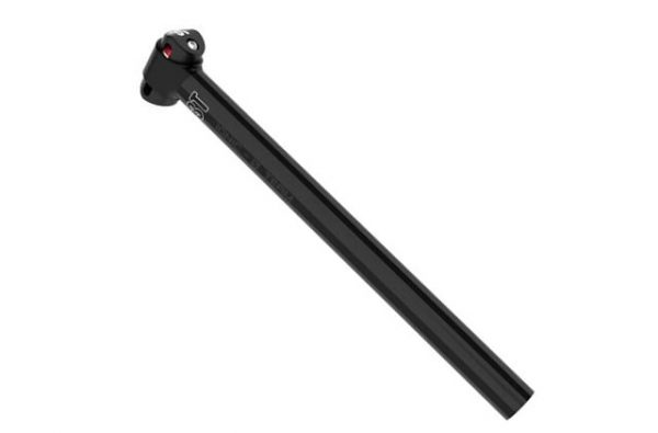 3T Ionic 0 Team Stealth Carbon Seatpost 280mm, 31.6mm, Black, Carbon, 200g