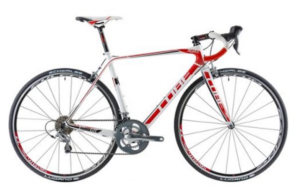 Cube Agree GTC Road Bike 2014 56cm, Red, White, Carbon, Calipers, 10 speed, 700c, 8.6kg