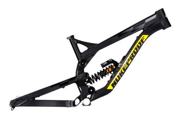 Nukeproof Pulse DH 26 Alloy Suspension MTB Frame 2015 S,M, Black, Yellow, 26", 4680g, Alloy, Full Sus