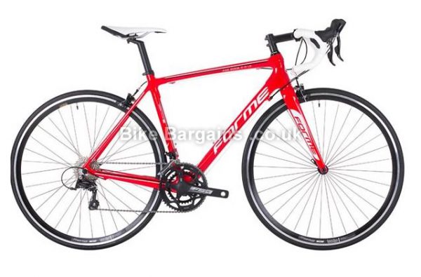 Forme Axe Edge Sport 2.0 LE Compact Carbon Road Bike 52cm, Red, Carbon, Calipers, 9 speed, 700c, 9.32kg