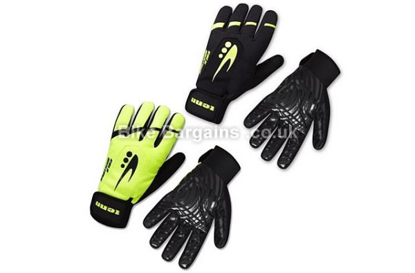 Tenn Unisex Water & Windproof Full Finger Gloves S,M,L, Black, Yellow, Full Finger, Neoprene, Velcro