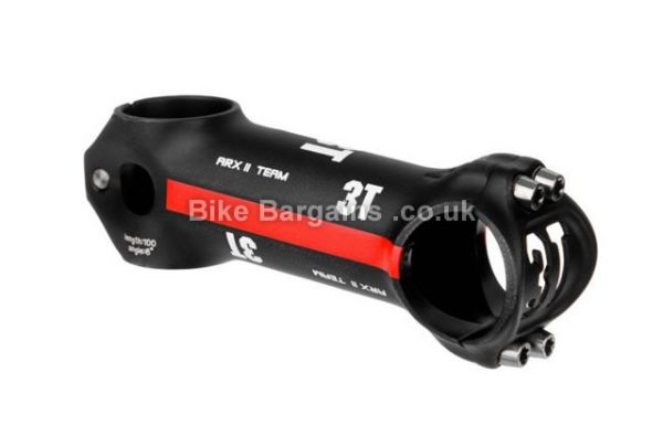 3T Arx II Team Alloy Road Stem 31.8mm, 70mm, 80mm, 90mm, 120mm, 130mm - some are extra, 120g, Black, Red, Alloy 