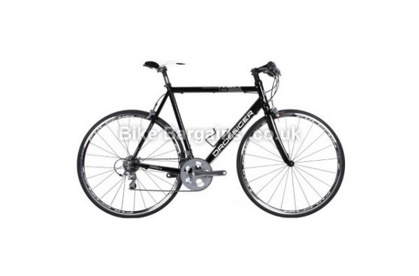 Drossiger SpeedBike Flat Bar Alloy Road Bike 59cm, Black, Alloy, 10 speed, Calipers, 700c