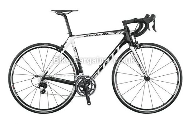 Scott Addict 30 Road Bike 2015 M, Black, White, Carbon, Calipers, 11 speed, 700c