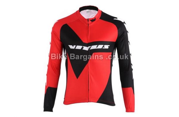 Vitus Bikes Thermal Long Sleeve Jersey M, Black, Red, White