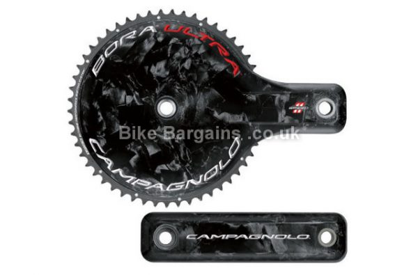 Campagnolo Bora Ultra Road 11 speed Carbon Chainset 172.5mm, Black, Carbon, 11 speed, Double Chainring, Road, 780g 