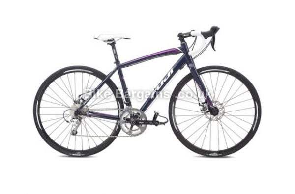 Fuji Finest 1.3 D Ladies Alloy Disc Road Bike 2015 47cm, Black, Purple, Alloy, Disc, 9 speed, 700c, 10.5kg