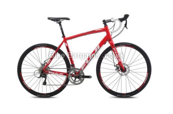 Fuji Sportif 1.5 Disc Road Bike 2014 61cm, Red, Alloy, Disc, 9 speed, 700c