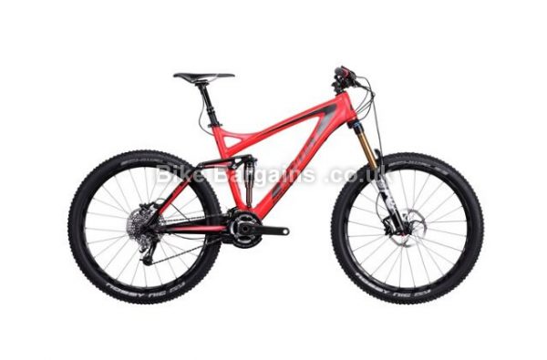 Ghost AMR Plus Lector 9000 26" Carbon Full Suspension Mountain Bike 2014 26", 19", red