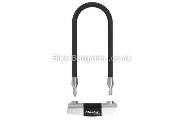 Master Lock Criterion Gold Secure High Security D Lock Black, Silver, 16mm steel, 270mm