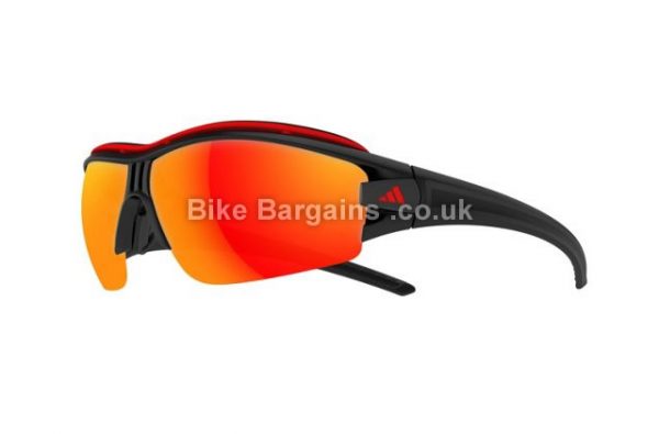 Adidas Evil Eye Halfrim Pro Mirror Cycling Sunglasses Black, XS