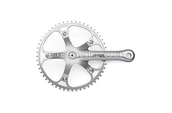 Campagnolo Record Pista Track Chainset 165mm, 170mm, Black, Alloy, Single Chainring, Single Speed, Track, 592g 
