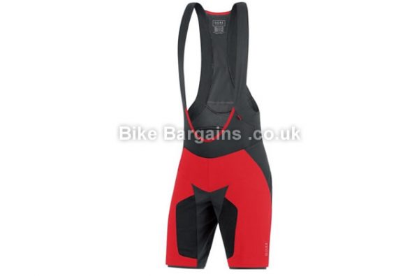 Gore Bike Wear 2 in 1 MTB Bib Shorts red, S
