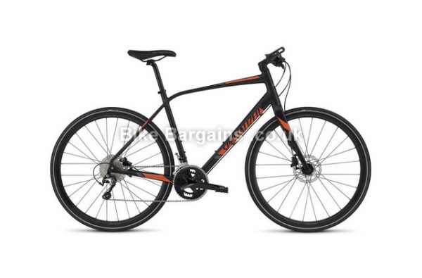 Specialized Sirrus Comp Disc Alloy Sports Hybrid Bike 2016 M, Black, Orange, Alloy, 700c, 10 speed, Disc, Hardtail