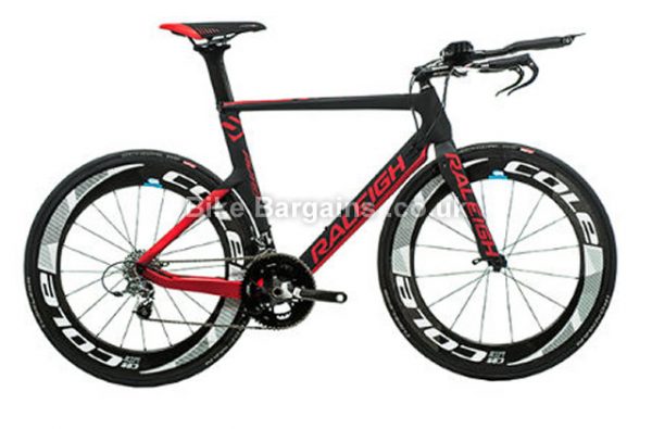 Raleigh Aura Team Carbon Force 22 Time Trial Bike 2016 49cm,55cm, Black, Red, Carbon, 11 speed, Calipers, 700c