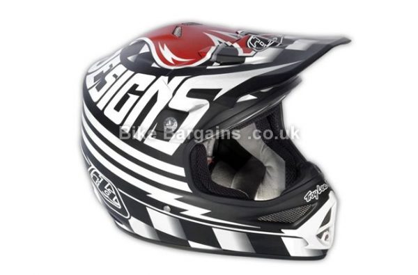 Troy Lee Designs Air Full Face Helmet S, Black, White, 1400g, 12 vents