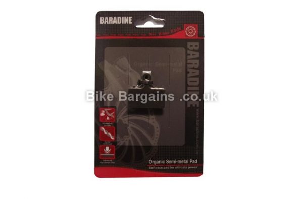 Baradine Shimano XTR Organic Disc Brake Pads 2011  Black, Shimano XTR compatible