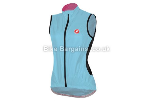 Castelli Velo Ladies Vest Gilet 62g, M, Orange