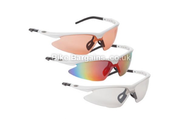 dhb Pro Triple Lens White Cycling Sunglasses white