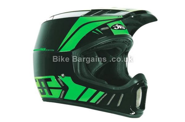 JT Racing ALS2 Full Face MTB Helmet S, Black, Green, Red, 1.35kg, 17 vents