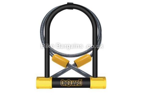OnGuard Bulldog DT Cycling U-Lock and Lock Cable Yellow, Black, 115mm, 13mm, 230mm 