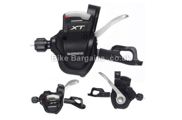 Shimano XT M780 10 Speed Trigger MTB Gear Shifter Set black, front and rear