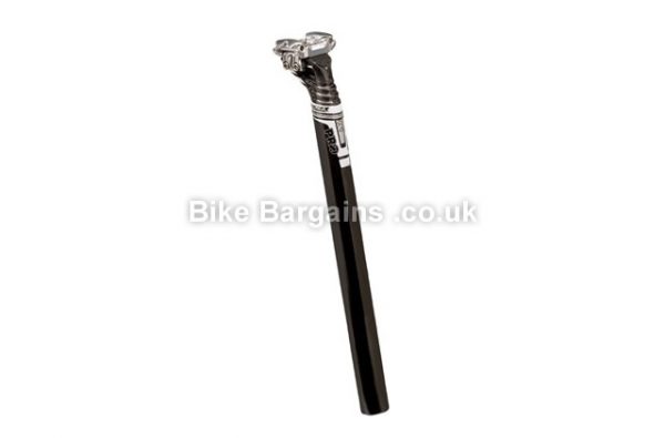 Pro XCR Uni-directional XC MTB Carbon Seatpost 30.9mm, 400mm, Black, White, Carbon, 185g