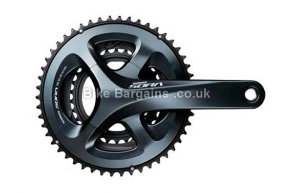 Shimano Sora FC-R3030 9 speed Triple Chainset 170mm, Black, Alloy, 9 speed, Triple Chainring, Road, 1180g 