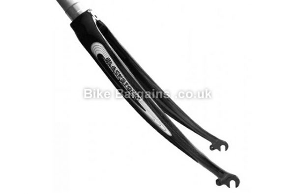 CSN BlackStorm Carbon Winter Touring Road Forks 700c, black, with mudguard eyelets