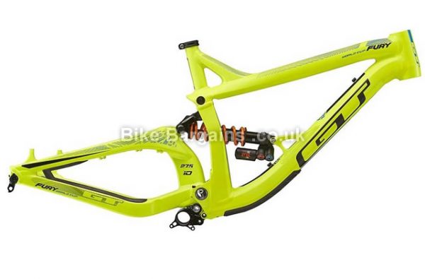 GT Fury Downhill 27.5 Alloy Suspension MTB Frame 2016 S, Yellow, 27.5", Alloy, Full Sus