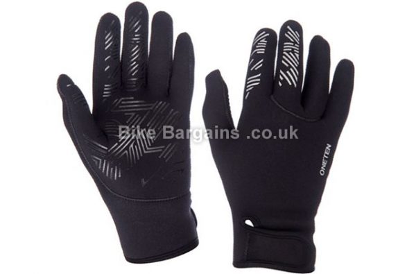 oneten Winter Neoprene Full Finger Gloves S,M,L, Black, Full Finger, Neoprene, Velcro