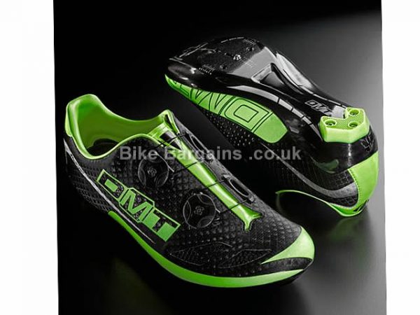DMT Vega 2.0 Carbon Double Boa Road Shoes 37, Black, White, Orange