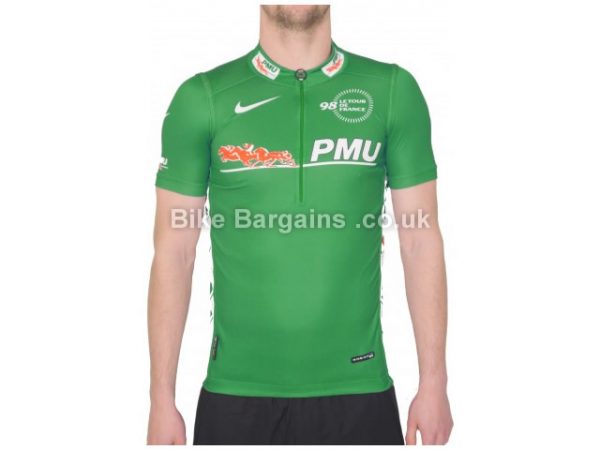 Nike Tour De France Retro Short Sleeve Jersey S, Green