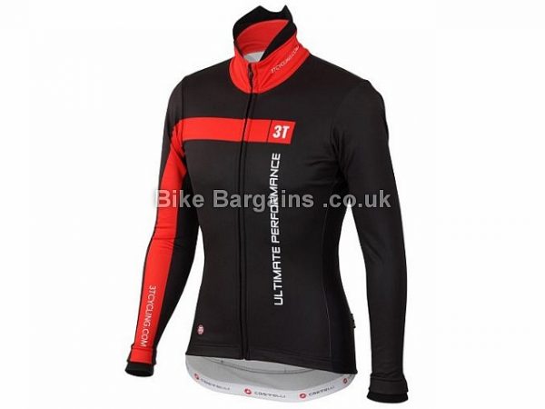 Castelli 3T Team Ladies Jacket 2016 XL, Black, Red, some options are slightly extra, Women's, Long Sleeve