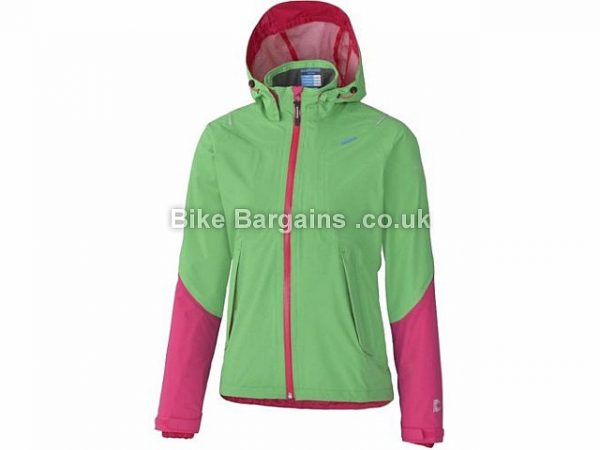 Shimano Storm Dryshield Ladies Jacket L, Green, Pink, Red, Women's, Long Sleeve
