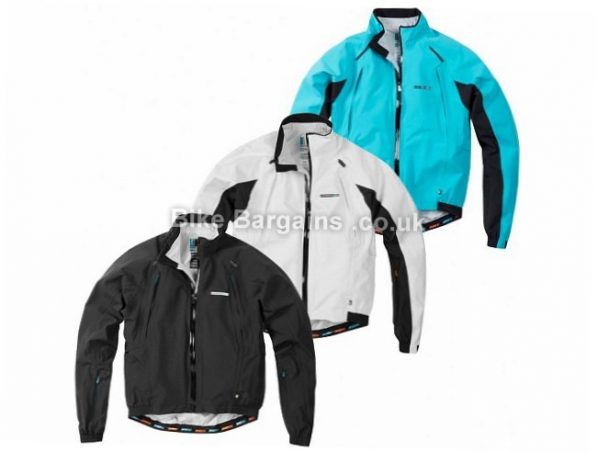Madison Road Race Apex Waterproof Jacket XL, Black, White, Men's, Long Sleeve