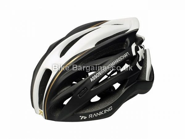 Assos Jingo G1 Lightweight Road Helmet L, Black, Gold, White, 180g