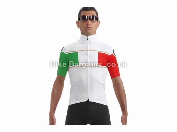 Assos SS.neoPro Italy Road Short Sleeve Jersey S,M, White, Red, Green