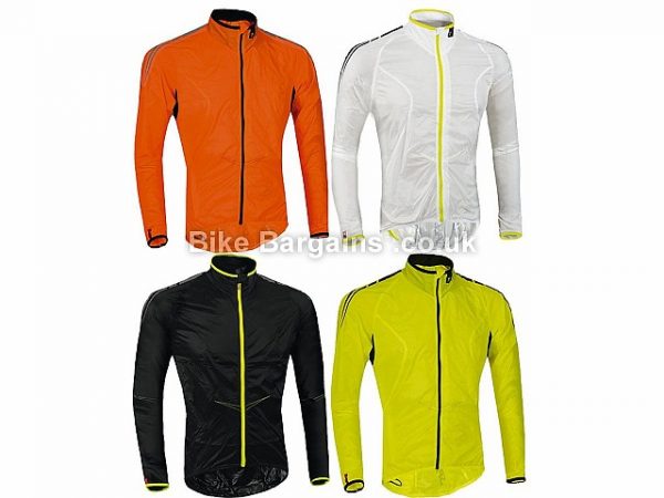 Specialized Comp Deflect Waterproof Jacket XL, Black, Orange, White, Yellow, Men's, Long Sleeve