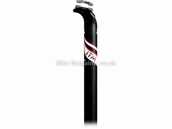 ITM Alcor 80 Alutech Wing 6061 Road Seatpost 31.6mm, 400mm, Black, Alloy, 284g