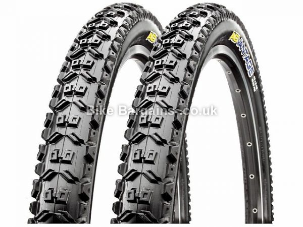 Maxxis Advantage 26 inch MTB Tyres Pair Wire, 26", 2.1"