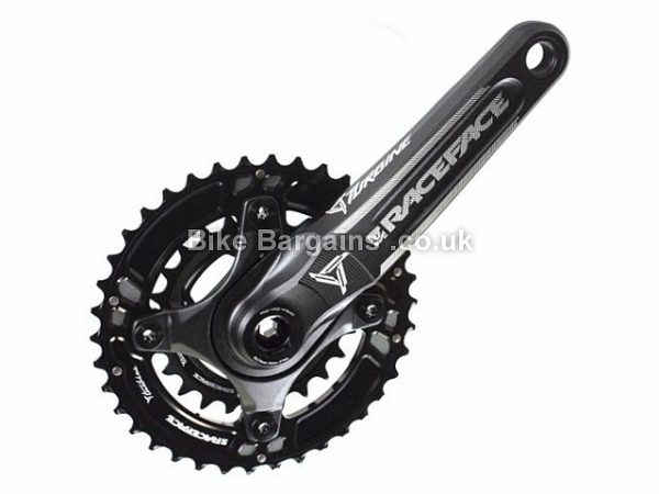 Race Face Turbine Cinch 10 Speed MTB Double Chainset 175mm, 38.24t, Black, Alloy, 10 speed, Double Chainring, MTB, 675g 