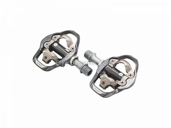 Shimano A600 SPD Alloy Touring Pedals 286g, Single Sided, MTB SPD Cleats, Grey, Silver