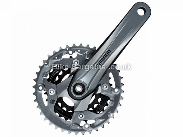 Shimano Alivio M4000 Octalink 9 Speed Triple alloy MTB Chainset 170mm, Silver, Alloy, 9 speed, Triple Chainring, MTB, 943g 