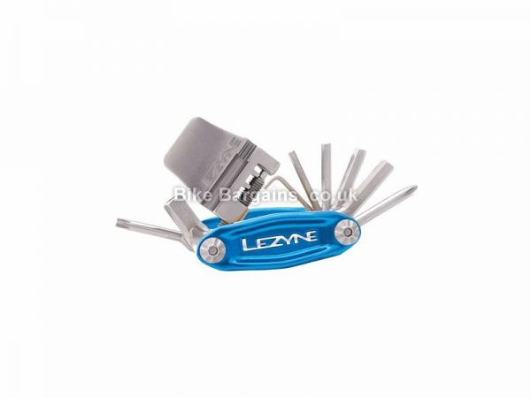 Lezyne 12 Function CNC Alloy Multi Tool 115g, 12 Functions, Silver