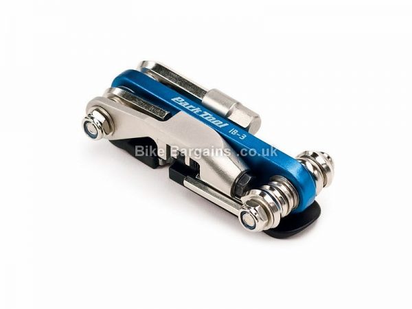 Park Tool I-Beam 3 IB3 14 Function Mini Multi Tool 170g, 14 Functions, Blue, Silver