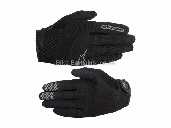 Alpinestars Velocity MTB Full Finger Gloves XXL, Black, Green, Red, Full Finger, Polyester, Synthetic Leather