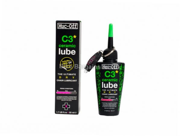 Muc-Off C3 Dry Ceramic Lube 50ml Bottle 50ml - for dry conditions