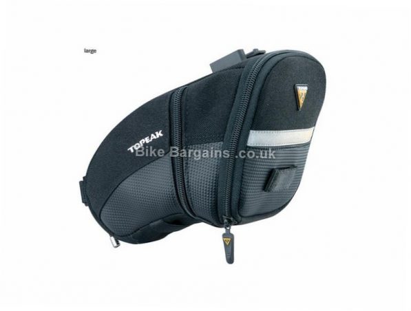 Topeak Aero Wedge Small Quick Clip Saddle Bag S, black, 105g