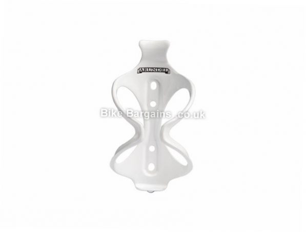 Arundel Mandible Carbon Water Bottle Cage 28g, White, bolts included